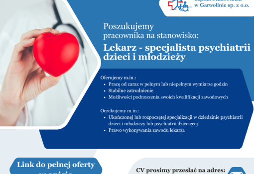 Lekarz Specjalista Psychiatrii Dzieci i Młodzieży